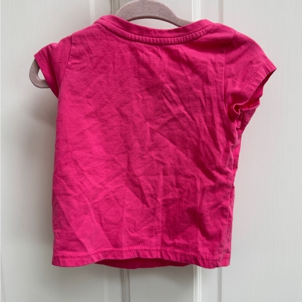 Cat & Jack 12M Girls Pink I Love My Dad Valentine’s Day ShortSleeve Shirt Blouse - Picture 5 of 5